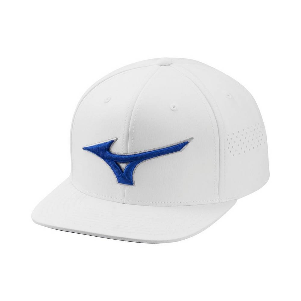 Gorro Mizuno Tour Flat Snapback Hombre Blancas Ofertas ZJPE-81249